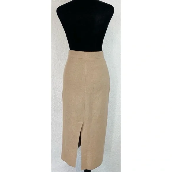 BABATON • Aritzia Johan Tan Wool-Blend High-Waisted Midi Skirt, XS - Picture 12 of 16